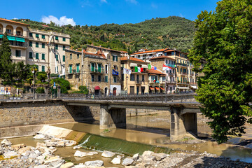 Fototapeta na wymiar Small town of Dolceacqua in Liguria, Italy.