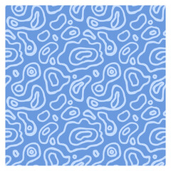 Abstract seamless pattern of ovals shapes.