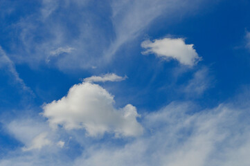 clouds in a blue sky