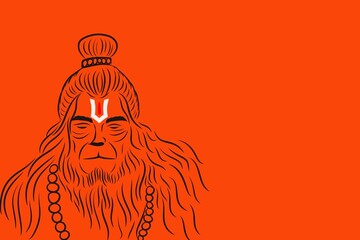 Hindu religion god mahabali Hanuman poster