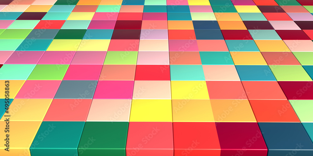 Poster diagonal tiles in different colors. background and texture.