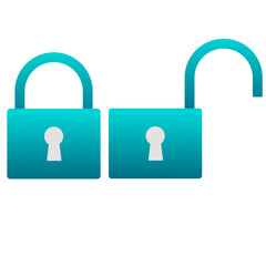 Element vector lock unlock security protect logo icon