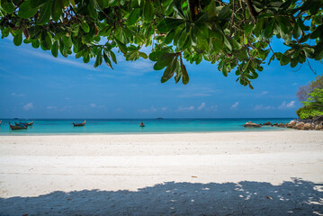 Beautiful tropical island beach - Koh Lipe, Thailand. Travel summer holiday concept.