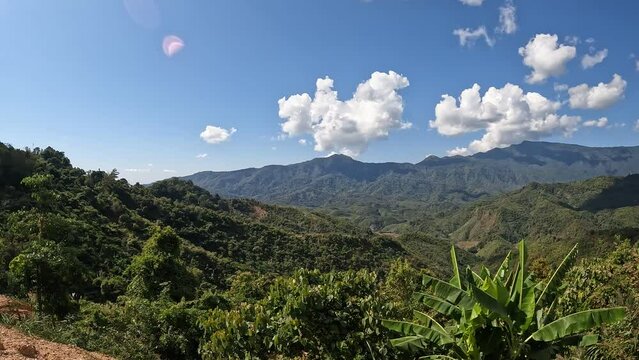 Viewpoint on the way to Ban Huai Thon, Bo Kluea District, Nan Province, Thailand