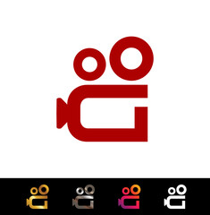 Monogram Video Logo Initial Letter G