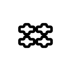 abstract corporate modern mark tech logo simple flat 