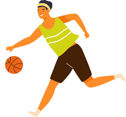 Basketball Player Cartoon Illustration © Good Studio