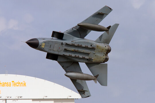 Luqa, Malta September 28, 2009: Luftwaffe Panavia Tornado IDS departs from Malta after participating in the Malta International Airshow the previous 2 days.