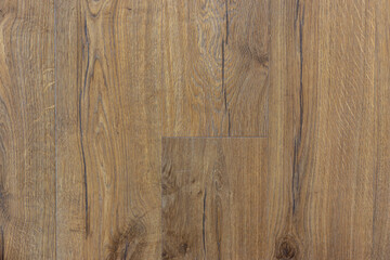 Laminate on the floor with wooden texture