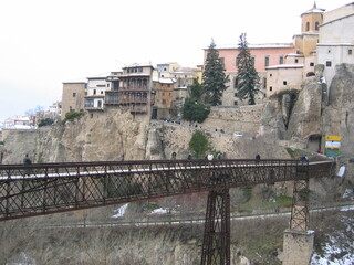 Hanging houses and bridge in Cuenca, Spain