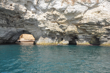 White cliffs in Vieste