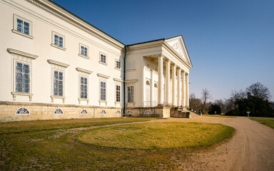 Castle Kacina is one of the most important buildings of Empire architecture in Bohemia near Kutna Hora, Czech Republic, Europe.