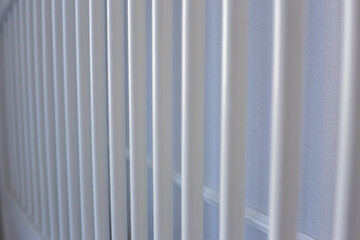 Obraz premium White bed in an empty bright room