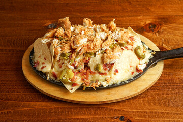 Nachos with chicken