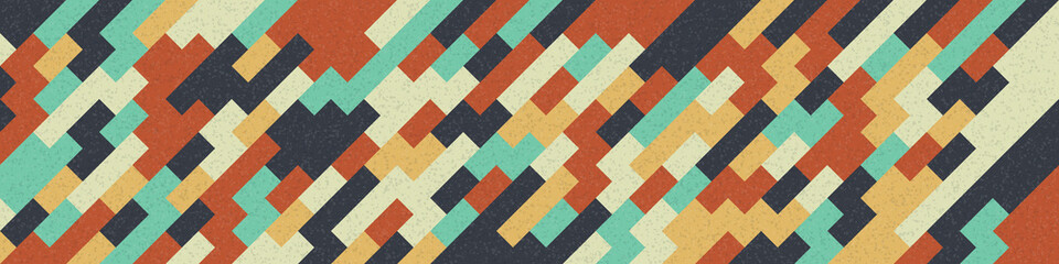 Fototapeta premium Abstract Geometric Pattern generative computational art illustration