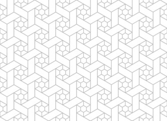 The geometric pattern with lines. Seamless vector background. White and gray texture. Graphic modern pattern. Simple lattice graphic design.