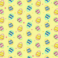 Easter seamless pattern design background