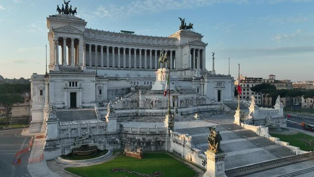 Altare della Patria a Roma, Italia.
Il monumento ai caduti, dette anche Milite Ignoto a Piazza Venezia nel centro di Roma.