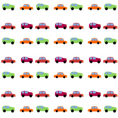multi color car pattern