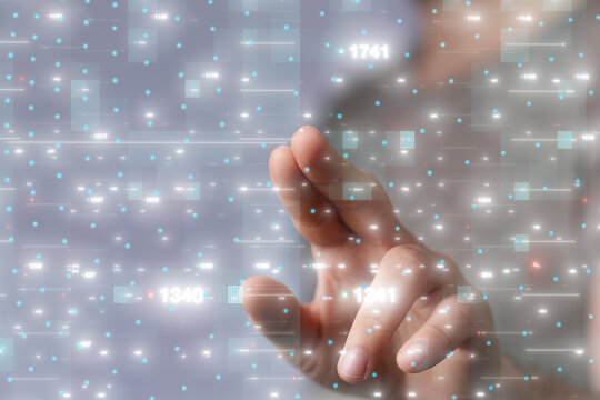 Global world network and telecommunication on earth cryptocurrency and blockchain and IoT