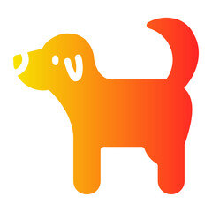 dog gradient icon