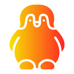 penguin gradient icon