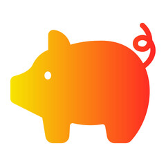 pig gradient icon