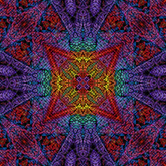 3d effect - abstract mosaic style pattern