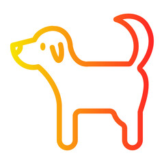 dog gradient icon