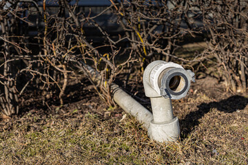 the pipe for connecting the hydrant is on the ground (Corrected)