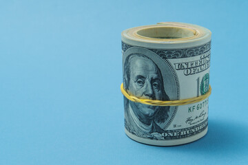 Dollars rolled into a tube.