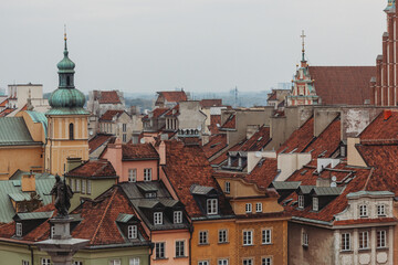 Naklejka na ściany i meble Old Town Square in Warsaw, Poland