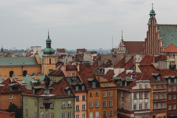 Obraz premium Old Town Square in Warsaw, Poland