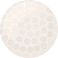 Golf Ball Cartoon Illustration