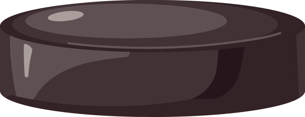 Ice Hockey Puck Cartoon Illustration