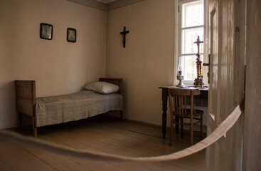 Interior of House of Saint Faustina in Vilnius, Lithuania, Maria Faustina Kowalska, Blessed...