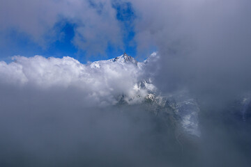 montagne, lac, riviere