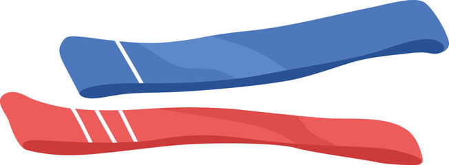 Elastic Latex Resistance Band Cartoon Illustration