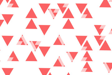 Polygonal red mosaic background. Abstract low poly vector illustration. Triangular pattern, copy space. Template geometric business design with triangle for poster, banner, card, flyer