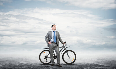 Confident and successful man in business suit