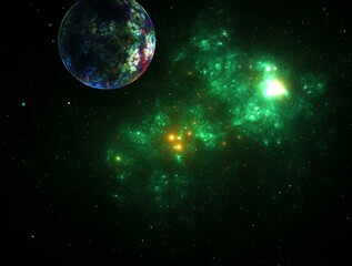 Imaginatory fractal abstract background Image