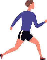 Runner Cartoon Illustration