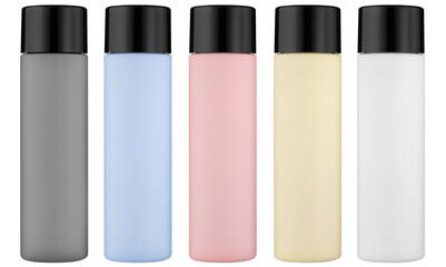Obraz premium 3d render cosmetic bottles mockup