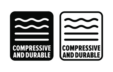 "Compressive and Durable" vector information sign