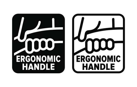 "Ergonomic Handle" vector information sign