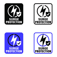 "Surge Protection" vector information sign