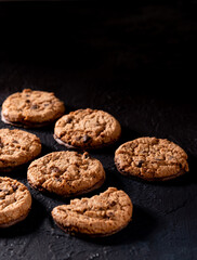Cookie with chocolate chips
