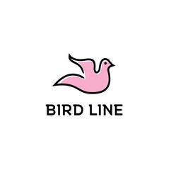Abstract Flying Bird logo design inspiration