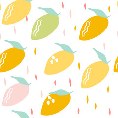 seamless background with lemon. 