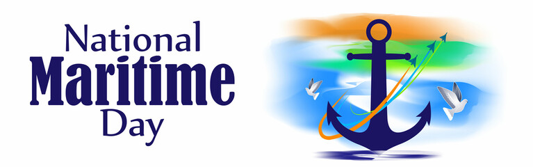 Vector illustration for national maritime